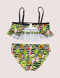 Full Printed Fruit Split Swimsuit - Bebehanna