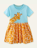 Giraffe Appliqué Dress - Bebehanna