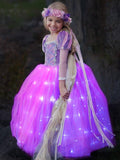 Glowing Princess Rapunzel Dresses Up Costume - Uporpor - Bebehanna