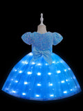 Glowing Sequins Princess A-Line Dress for Girl Party - UPORPOR - Bebehanna