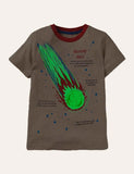 Gloeiend T-shirt met sterrenprint