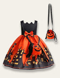 Vestido estampado de Halloween