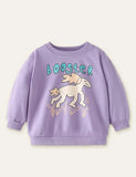 Happy Unicorn Printed Sweatshirt - Bebehanna