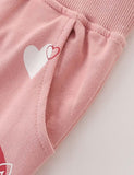 Heart Printing Sweatpants - Bebehanna