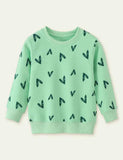 Heart Printing Sweatshirt - Bebehanna