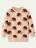 Sweatshirt mit Igel-Print