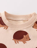 Hedgehog Print Sweatshirt - Bebehanna