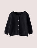 Hollow Knitted Cardigan - Bebehanna