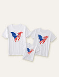 Independence Day Printed Family Matching T-shirt