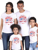 Passendes Familien-T-Shirt mit Aufdruck zum Unabhängigkeitstag