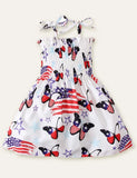 Independence Day Star Heart Printed Dress - Bebehanna