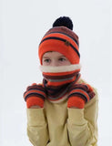 Knitted Hat + Scarf + Gloves Three-Piece Set - Bebehanna