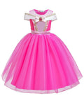 Light Up Aurora Costume Princess Short Sleeve Dress for Girls' Party and Fancy Dress - Bebehanna