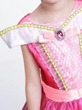 Light Up Aurora Costume Princess Short Sleeve Dress for Girls' Party and Fancy Dress - Bebehanna