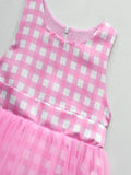 Light-up Brabei pink short-sleeve party dress for girls - Bebehanna