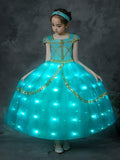 Light Up Jasmine Costume Princess Dresses for Party - Uporpor - Bebehanna