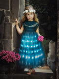 Light Up Little Girl Wedding Dress Green - Bebehanna