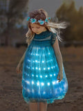 Light Up Little Girl Wedding Dress Green - Bebehanna