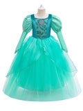 Light Up Little Mermaid Ariel long sleeve Dress for Girls Party - Bebehanna