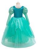 Light Up Little Mermaid Ariel long sleeve Dress for Girls Party - Bebehanna