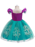 Light Up Mermaid Princess Dress Lace Tulle Costume for Girls Cosplay Party - UPORPOR - Bebehanna