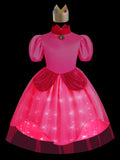 Light up Princess dress Peach Costume for Girls - Uporpor - Bebehanna