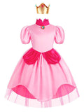 Light up Princess dress Peach Costume for Girls - Uporpor - Bebehanna