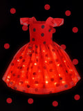 Light up Princess ladybug Costume for Girls Party - Uporpor - Bebehanna