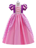 Light Up Rapunzel Princess Puff Sleeve Midi dress for Girls Party - Bebehanna