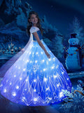 Light Up Snow Princess Costume For Girl - Bebehanna