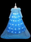 Light-Up Snow Princess Long-Sleeve Party Dress for Girls - Bebehanna