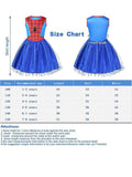 Light-up Spider-Girl Costume Dress with Super Hero Mask for Party - UPORPOR - Bebehanna