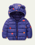 Orange Printed down Jacket - Bebehanna