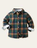 Plaid Shirt Overalls Gentleman Party Set - Bebehanna