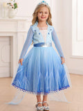 Princess Costumes with LED Lights for Little Girls Elsa-Uporpor - Bebehanna