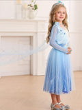 Princess Costumes with LED Lights for Little Girls Elsa-Uporpor - Bebehanna