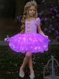 Purple LED Little Girl Tutu Dress - Bebehanna