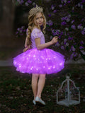 Purple LED Little Girl Tutu Dress - Bebehanna