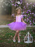 Purple LED Little Girl Tutu Dress - Bebehanna