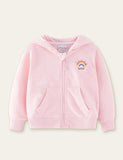 Sweatshirt Cochaillín Dearadh Clóbhuailte Rainbow