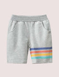 Rainbow Striped Shorts - Bebehanna