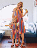 Rainbow Stripes Family Matching Kleed