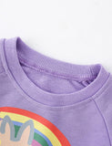 Rainbow Unicorn Printed Sweatshirt - Bebehanna