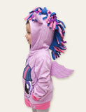 Rainbow Unicorn Wings Hooded Zip Jacket - Bebehanna