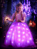 Rapunzel Sparkling LED Costume 3T-9Y -Uporpor - Bebehanna