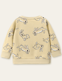 Running Rabbit Printed Sweatshirt - Bebehanna