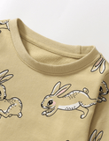 Running Rabbit Printed Sweatshirt - Bebehanna