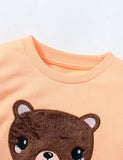 Scarf Bear Appliqué Sweatshirt - Bebehanna