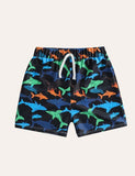 Shark Badeshorts med full trykt