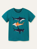 Shark Printed T-shirt - Bebehanna